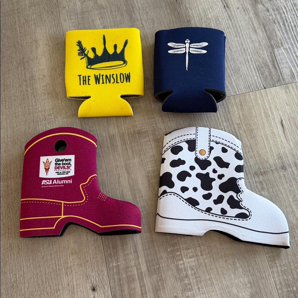 Set of four koozies